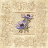 Peony Scroll I Prints by Charlene Winter Olson Peony Scroll I Prints by Charlene Winter Olson