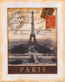 Destination Paris Kunstdruck von Tina Chaden