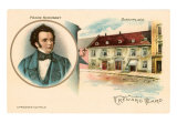Franz Schubert and Birthplace, Art Print