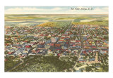 Aerial of Fargo, North Dakota, Photographic Print