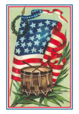 Flag and Drum Pósters Flag and Drum Pósters