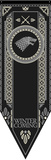 Game Of Thrones- House Stark Tournament Banner Print