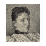 Portrait of <b>Anna Boch</b>, 1894 Giclée-Druck von Georges Lemmen - 