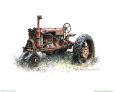 Early Model Farmall Tractor Art Print by Sharon Pedersen