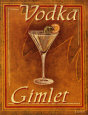 Vodka Gimlet Art Print by Catherine Jones