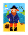 Treasure Island III Art Print by Sophie Harding
