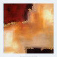 Crimson Accent II Art Print by Laurie Maitland