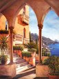 Villas (Decorative Art) Posters