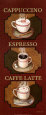 Triptyque de cafés Reproduction d'art par Debra Lake