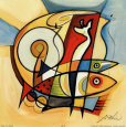 Sun Fish II Art Print by Alfred Gockel