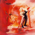 Romance in Red I Konsttryck av Alfred Gockel