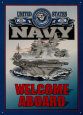 Navy Welcome Tin Sign