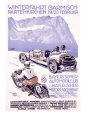 Winterfahrt Garmisch, Partenkirchen Car Race Impressão giclée por Alfred Hierl