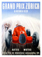 Grand Prix de Zurich, 1939 reproduction procédé giclée par Adolf Schnider