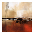 Sinfonía en rojo y caqui I Lámina por Laurie Maitland