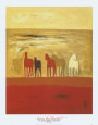 Five Ponies Art Print by Karen Bezuidenhout