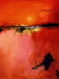 Paisajes contemporáneos abstractos Pósteres
