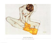 Girl with Yellow Scarf Taidevedos tekijänä Egon Schiele