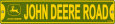 John Deere Cartel de chapa