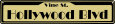 Hollywood Blvd. Tin Sign