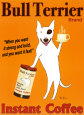 Café Bull Terrier Reproduction d'art par Ken Bailey
