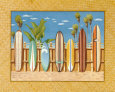 Planches de surf Reproduction d'art par Evelyn Jenkins-Drew