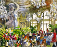 Museum LuncheonIII Stampa artistica di Michael Leu