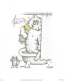 Bathroom Cats VII Art Print by A. Langston