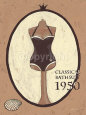 Classical Bathsuit 1950 Lámina por Steff Green