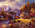 Retraite montagnarde Reproduction d'art par James Lee