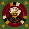 Twenty-Five Dollar Poker Chip Art Print by Gregory Gorham