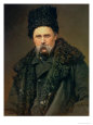 Portrait of the Ukranian Author Taras Grigorievich Shevchenko (1814-61), 1871 reproduction procédé giclée par Ivan Nikolaevich Kramskoy