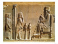 A Median Officer Paying Homage to King Darius I (circa 550-486 BC) from the Treasury, circa 515 BC Lámina giclée