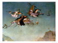 Temptation of St.Anthony, Detail of Left Hand Panel Giclée-Druck von Hieronymus Bosch