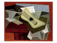 Guitar and Newspaper, 1925 reproduction procédé giclée par Juan Gris
