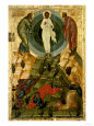 The Transfiguration of Our Lord, Russian Icon from the Holy Theotokos Dormition Church reproduction procédé giclée