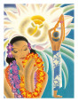 The Offering, Hawaiian Blessing Lámina giclée por Frank MacIntosh