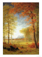Autumn in America, Oneida County, New York reproduction procédé giclée par Albert Bierstadt