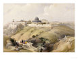View of Jerusalem, Early 19th Century Lámina giclée por David Roberts