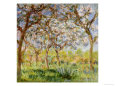 Spring at Giverny Impressão giclée por Claude Monet