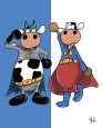 Super Heroes Reproduction d'art par Yack