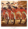Bicicletas retro Lámina por Darrell Hill