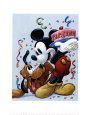 Mickey and Pluto: a Celebration with Friends Art Print