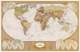 Mapa antiguo del mundo Lámina