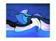 Meeting in the Middle - Blue Photographic Print by Ruth Palmer