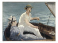 Boating Giclée-tryk af Édouard Manet