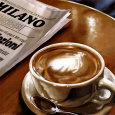 Cappuccino al Bar Lámina por Federico Landi