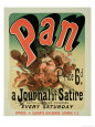 Reproduction of a Poster Advertising Pan, a Journal of Satire, Edited by Alfred Thompson