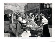 The Street Merchant in the Rue Mouffetard, Paris, 1896 reproduction procédé giclée