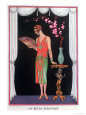 Worth Evening Dress, Fashion Plate from Gazette Du Bon Ton, 1925 Lámina giclée por Georges Barbier